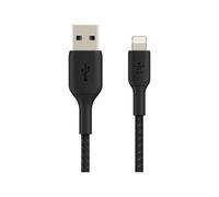 BELKIN BOOST CHARGE USB-A to Lightning Cable Braided 0.15M Black