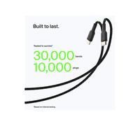 BELKIN BOOST CHARGE USB-A to USB-C Cable Braided 3M Black