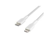 BELKIN BOOST CHARGE USB-C to Lightning Cable Braided 1M White