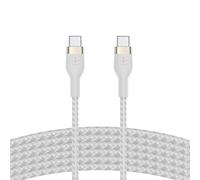 Belkin Boost Charge USB-C to USB-C 2.0 Braided Silicon 3M White