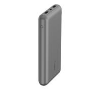 Belkin Batterie Externe USB-C 20000mAh (Power Bank Puissance de 20K, entrée et Sortie USB-C, 2 Ports USB-A, câble USB-C vers USB-A fourni, pour iPhone, Galaxy, Pixel, iPad, AirPods) - Gris sidéral