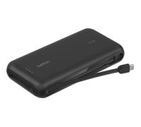 Belkin Batterie Externe (câble intégré, 20K, PD 30 W, Recharge Rapide USB-C Power Delivery, Chargeur Portable pour Tous modèles d’iPhone 16, iPad Pro, Galaxy S25, etc., Noir)