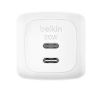 BELKIN BoostCharge 50W Dual USB-C PD Wall Charger with PPS WHT