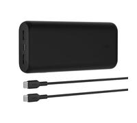 Belkin BoostCharge Batterie Externe 20000mAh 3 Ports avec PD 20W, Power Bank, Batterie Portable pour iPhone 16, 15, 14, 13, 12, AirPods, Galaxy, Pixel, etc., Design Compact, câble USB-C vers USB-C