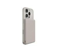 Belkin BoostCharge Chargeur Magnétique 5000mAh, Chargeur Portable Fin avec Anneau Magnétique et Port USB C, Batterie pour iPhone, Galaxy, Pixelsnap, iPad, Tablette - Câble USB C Inclus - Sable