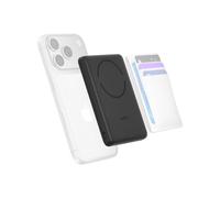 Belkin BoostCharge Batterie Externe Magnétique 5000mAh, Certification Qi2, Chargeur Portable Fin de 15W avec Anneau Magnétique et Port USB-C, Câble USB-C Inclus, Chargeur pour iPhone, Galaxy, Noir