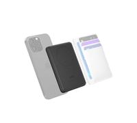 Belkin BoostCharge Batterie Externe Magnétique 5000mAh, Chargeur Portable Qi2 7.5W Fin avec Anneau Magnétique et Port USB-C, Câble USB-C Inclus, Charge Rapide pour iPhone, Galaxy, Pixel, iPad, Noir