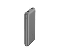 Belkin BoostCharge BPB012BTGY Batterie Externe 20000 mAh Gris - 2x USB Type-A 12W, 1x USB Type-C 15W, Recharge Smartphones/Tablettes, Câble USB-A vers USB-C
