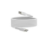 Belkin BoostCharge Câble à gaine tressée USB-C vers USB-C (2 m, pour iPhone 16, 16 Pro, 16 Pro Max, 16 Plus, Galaxy S24, S23, Note10, Note9, Pixel 9, Pixel 8, iPad Pro, etc., blanc)