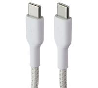 Belkin BoostCharge Câble USB-C Tressé 3,3 Pi - Blanc