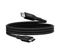 Belkin BoostCharge câble USB-C vers USB-C, charge rapide avec technologie Power Delivery 240 W, certification USB-IF, pour iPhone 16, 15, MacBook Pro, Chromebook, Samsung Galaxy, iPad, etc., 1 m, noir