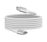 Belkin BoostCharge câble USB-C vers USB-C, charge rapide avec technologie Power Delivery 240 W, certification USB-IF, pour iPhone 16, 15, MacBook Pro, Chromebook, Samsung Galaxy, iPad, etc, 2 m, blanc