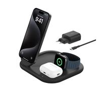 Belkin BoostCharge Casques, Smartphone, Smartwatch Noir USB Recharge sans fil Charge rapide Intérieure