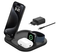 Belkin BoostCharge Casques, Smartphone, Smartwatch Noir USB Recharge sans fil Charge rapide Intérieure