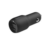 Belkin BoostCharge CCB001BTBK : Chargeur Auto Allume-cigare Double USB 2.0 4.8A (24W max) pour Smartphones, Compatible iPhone/Galaxy - Noir