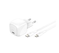 Belkin BoostCharge Chargeur secteur 30 W avec câble USB-C vers Lightning - Blanc