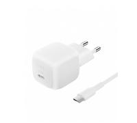 Belkin BoostCharge Chargeur Secteur Compact 45 W avec câble USB-C vers USB-C, Recharge Rapide, pour Tous Les modèles de l'iPhone 17, Air, 16, Samsung Galaxy, Google Pixel, iPad, AirPods, etc - Blanc
