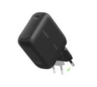 Belkin BoostCharge Chargeur Secteur GaN USB-C 100 W, Chargeur Compact Et Pliable, Recharge Rapide, pour iPhone 17, Samsung Galaxy S26, Pixel 10, AirPods, Tablette, MacBook, Chromebook - Noir