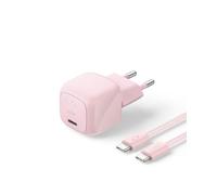 Belkin BoostCharge Chargeur USB C GaN (30 W) avec Câble Tressé (2 m) | Chargeur Rapide GaN, USB-C PD, Prise USB, Pour iPhone, MacBook Neo, Chargeur pour iPad, Samsung Galaxy, Google Pixel, AirPods