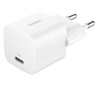 Belkin Chargeur Secteur USB-C (25 W, Prise USB-C pour Smartphone, PD 3.0 avec PPS, pour Apple iPhone 16 Serie, iPad Pro, Samsung Galaxy S25, Pixel 9, Nintendo Switch, etc., Blanc)