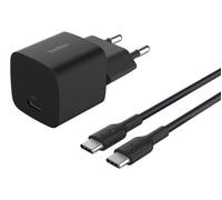 Chargeur Secteur USB-C 25W - Belkin - Noir - Charge Rapide - Câble Inclus - Compatible iPhone/Samsung