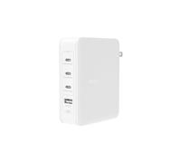 Belkin BoostCharge Pro 140W Blanc - Chargeur Secteur Intérieur Universel - 3x USB-C (Power Delivery 3.1 jusqu'à 140W), 1x USB-A 3.2 Gen 1 - GaN