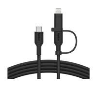 Belkin Câble USB BoostCharge Pro 2-in-1 USB-C vers Lightning 1,5 m 480 Mbps 60 W Noir