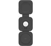 Belkin BoostCharge Pro 3-in-1 - Plot de charge sans fil - magnétique avec Qi2 + adaptateur secteur - 15 Watt - 3 A G