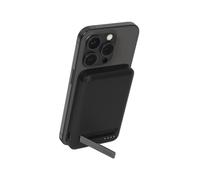 Belkin BoostCharge Pro Batterie Externe Magnétique sans Fil 5000mAh avec Qi2, Chargeur Portable Compatible MagSafe, Support intégré, Batterie Portable pour iPhone 16, iPhone 15, 14, 13, etc., Noir