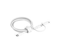 Belkin BoostCharge Pro Câble USB 2.0 1.5m USB-C vers USB-C/Lightning - 0.48 Gbit/s, 60W Power Delivery, Blanc (CAC003HQ1.5MWH)