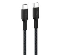 Belkin Câble USB-C vers USB-C Eco – 2 m, 240 W, gaine tressée, douce au toucher – Noir (USB 2.0)