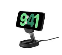 Belkin BoostCharge Pro chargeur sans fil magnétique et pliable, chargeur Qi2 15W, support de recharge Qi2, chargeur induction compatible MagSafe, pour Apple iPhone 16/15/14, AirPods Pro - Noir