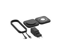 Belkin BoostCharge Pro Station de Recharge aimantée 2-en-1 Portable, Chargeur Qi2 Compatible MagSafe, Pliable, Chargeur sans Fil certifié, pour iPhone 17, Air, Pixelsnap, Apple Watch 11, AirPods