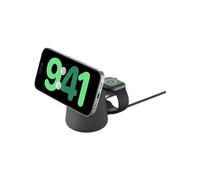 Belkin BoostCharge Pro WIZ027VFH36 Station de Recharge Secteur Qi2 15W pour Smartphones, Smartwatches & Écouteurs - Charbon, 2 Ports, Câble 1.5m