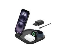 Support de chargement sans fil + adaptateur secteur - Belkin - Belkin BOOST CHARGE 3-in-1 - Support de chargement sans fil - magnet