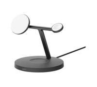 Belkin BoostCharge Pro 3-in-1 - Support de chargement sans fil - avec Qi2 + adaptateur secteur - 15 Watt - Fast Charge - noir Noir