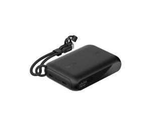 Belkin BPB027hqBK Batterie Externe 10000 mAh 2x USB Type-C Noir avec Écran, Recharge Mobile/Tablette, Protection Surchauffe, Câble USB Type-C inclus