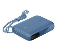 Belkin Batterie Externe 10000mah, Power Bank Charge Rapide avec 2 Ports USB-C (Chargeur Portable, écran, 20 W, pour l'iPhone 16 et 15, Samsung Galaxy S25 et S24, Pixel 9, iPad, etc., Bleu)
