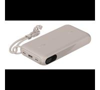 Belkin BPB028HQSD Batterie Externe 20000 mAh Sable, 1x USB-A, 2x USB-C, Charge Smartphones/Tablettes, Écran Intégré, 77.2x152x25.1mm, Câble USB-C inclus