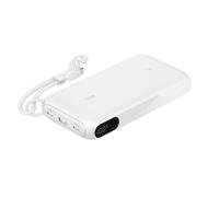 Belkin BPB028hqWH Batterie Externe 20000 mAh, 1x USB-A, 2x USB-C, Recharge Secteur, Ecran Intégré, Protection Surchauffe, Blanc, Câble USB-C inclus