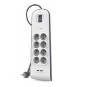 Belkin BSV804VF2M, 900 J, 8 sortie(s) CA, 2 m, Blanc