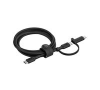 Belkin Câble 2-en-1 USB-C et Lightning 60W 1,5 m Charge Rapide et Synchronisation Noir