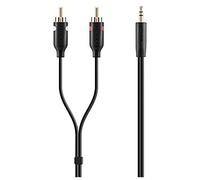 Belkin – Câble audio jack mâle vers double jacks mâle – 2 m – Noir
