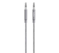 Belkin MIXIT Metallic Aux Cable - Câble audio - mini-phone stereo 3.5 mm mâle pour mini-phone stereo 3.5 mm mâle - 1.2 m - gris