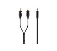 Belkin - Câble audio - RCA x 2 mâle pour mini-phone stereo 3.5 mm mâle - 2 m - double blindage