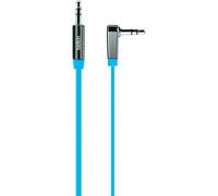 Belkin - Câble auxiliare audio 3.5mm M/M plat et coudé - 90 cm - Bleu