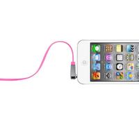Belkin - Câble auxiliare audio 3.5mm M/M plat et coudé - 90 cm - Rose