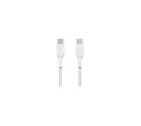 BELKIN - cable - BRAIDED C-C 2.0 1M, WHT - BRAIDED