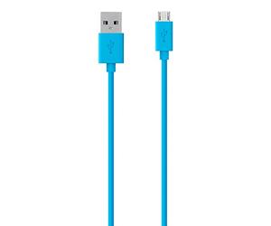 Belkin - Cable micro-USB vers USB pour smartphone/tablette - 2 mètres - Bleu