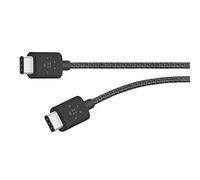 Belkin - Câble Prémium de Charge et Synchronisation USB-C 2.0 vers USB-C pour Smartphone et Tablette - 1,8m - Noir Métallique (Compatible Samsung Galaxy S9/S9+/Note 9 et le nouvel iPad Pro) F2CU041bt06-BLK